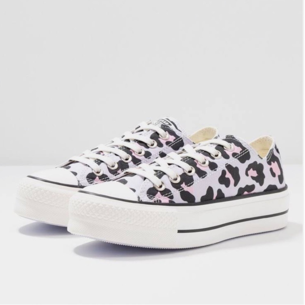 Converse Purple and Black Athletic Shoes